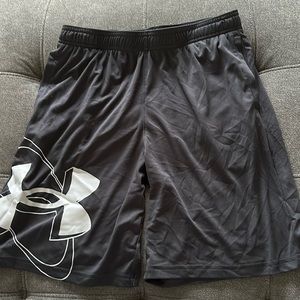 Boys Black Under Armour Shorts